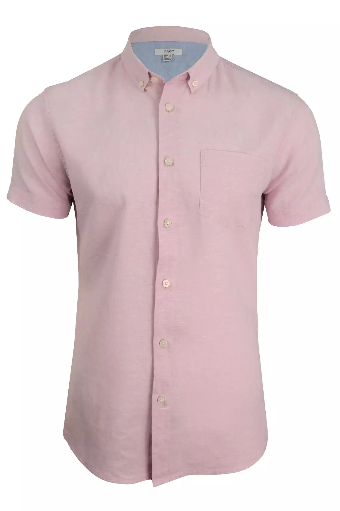 Xact Short Sleeved Linen Mix Shirt